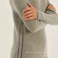 High Quality Ladies Low Collar Casual Long Knitwear